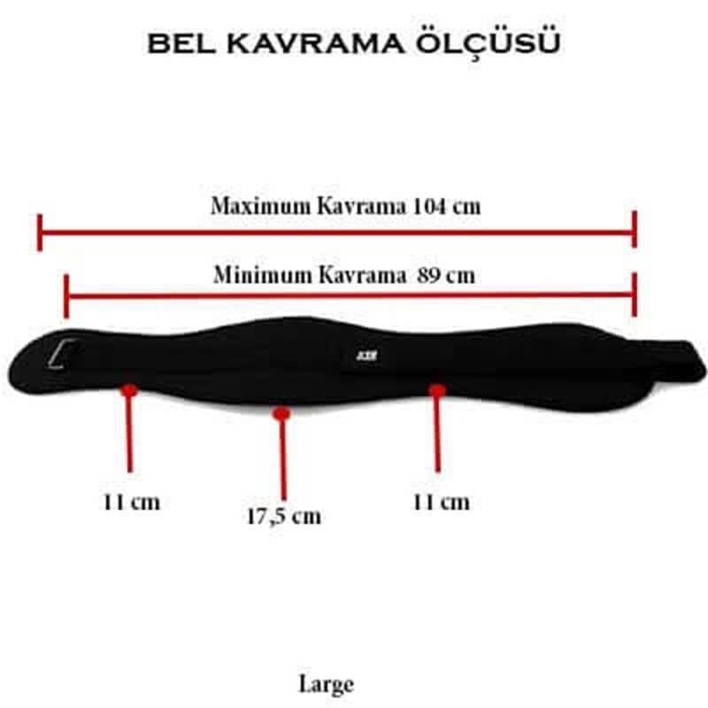 XTR Fitness Ağırlık Kemeri Siyah