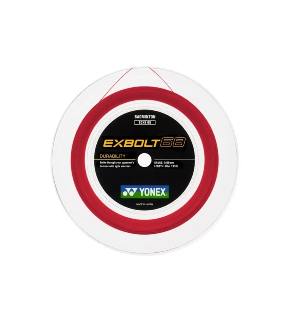 Yonex - Exbolt 68 - 0.68 - 200 M - Kırmızı - Badminton Kordajı