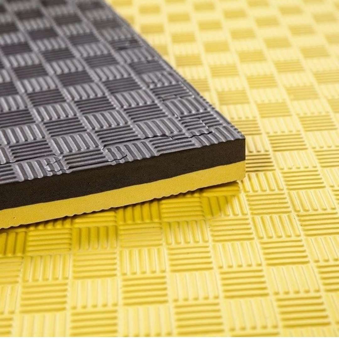 10 Adet Tatami Minderi 100x100 cm 26 mm SİYAH - SARI - 3