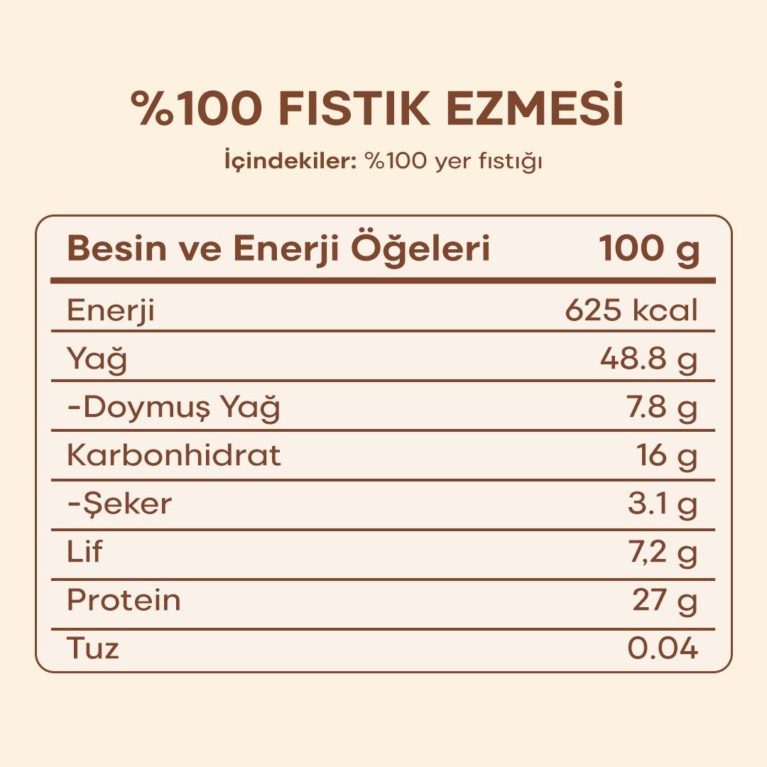 HeynuT %100 Fıstık Ezmesi (Parçacıklı) 350g - 11