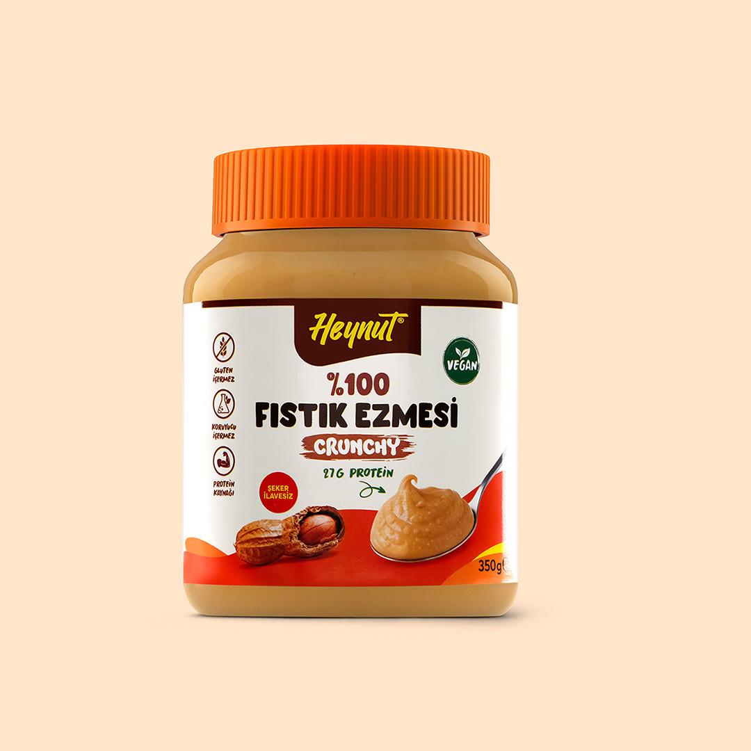 HeynuT %100 Fıstık Ezmesi (Parçacıklı) 350g - 8