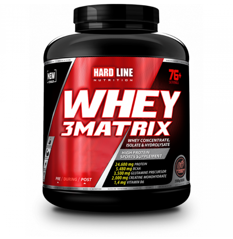 Hardline Whey 3 Matrix Çilek 2300 gram