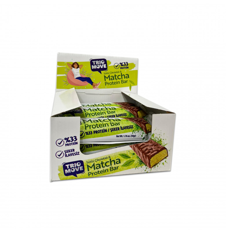 Trio Move %33 Fit Protein Bar Matcha 9 Adet x 50 gram