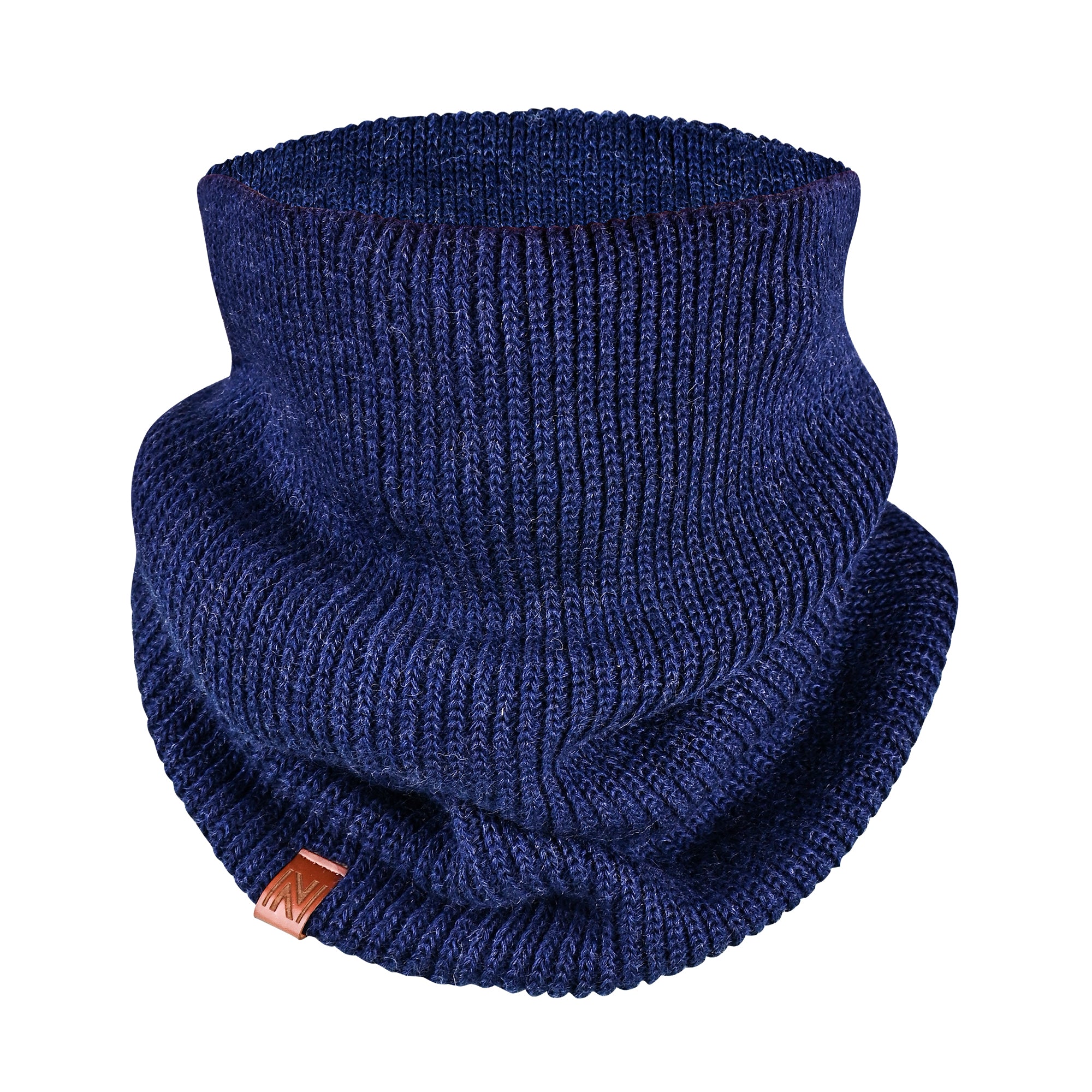 Winter Set %70 Merino Yünü Termal Bere Boyunluk ve Eldiven 3'lü Kış Seti - Lacivert - 6