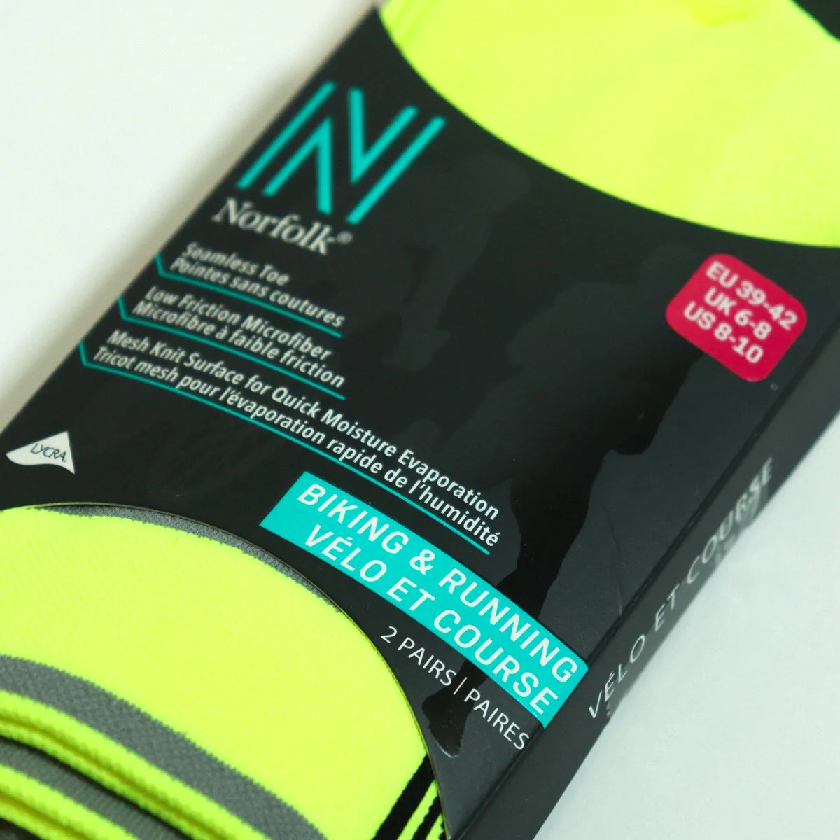 ADAM Bisiklet ve Yürüyüş Çorabı - Düşük Sürtünmeli Yüksek Performans Çorabı Yeşil/Pembe - 3