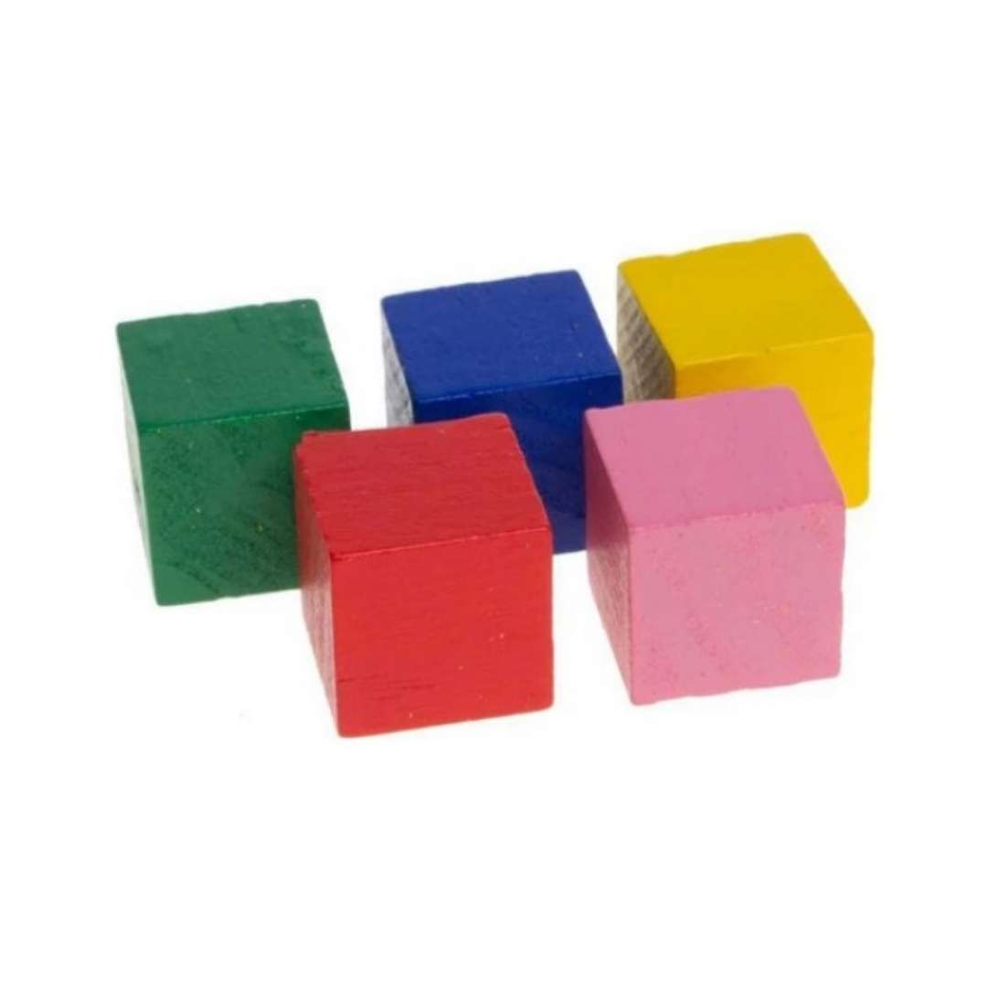 Ahşap Küp Seti 12’li 5x5 cm - 3