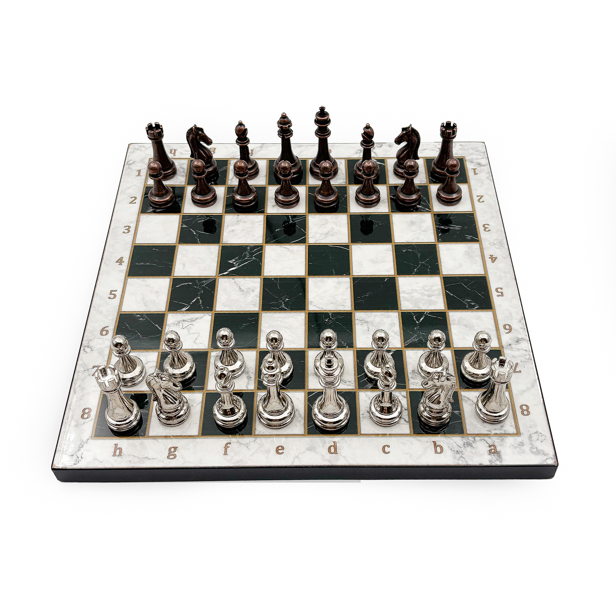 Ahşap Satranç Takımı – Metal Taşlı MERDUZ25B - 6