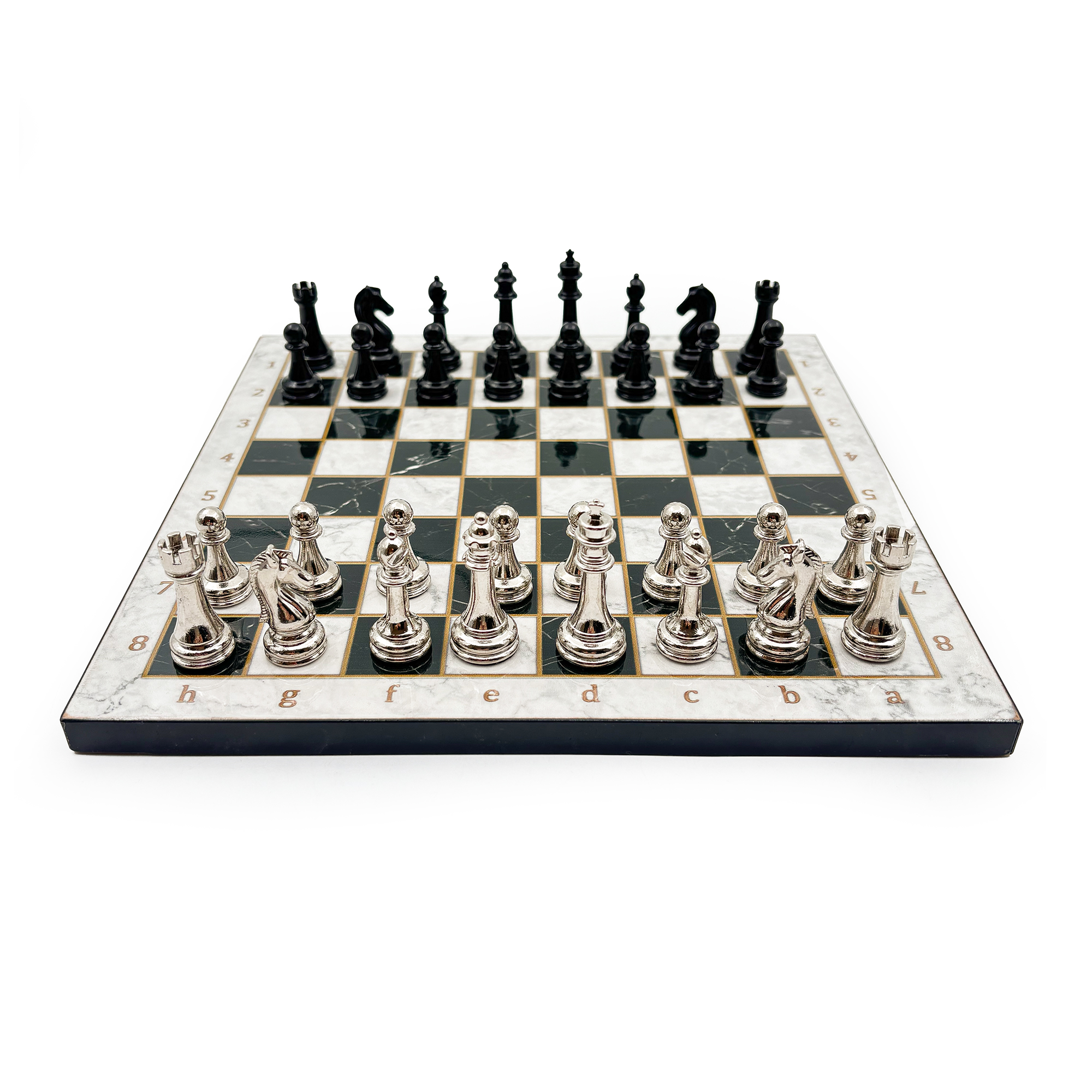 Ahşap Satranç Takımı – Metal Taşlı MERDUZ25S - 3