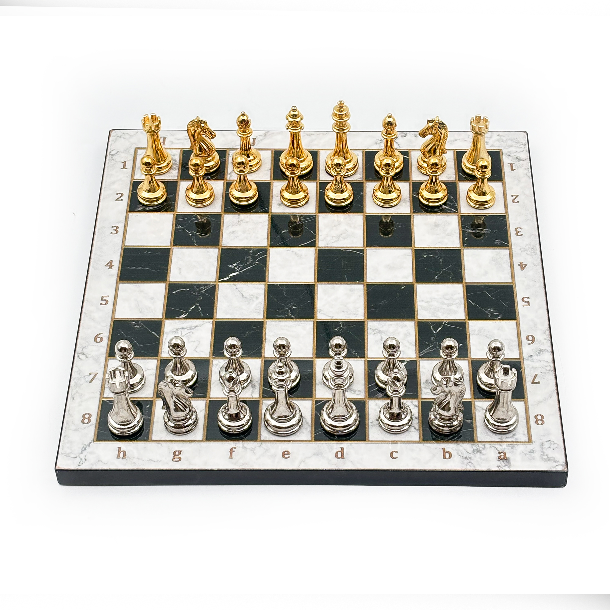 Ahşap Satranç Takımı – Metal Taşlı MERDUZ30G - 17