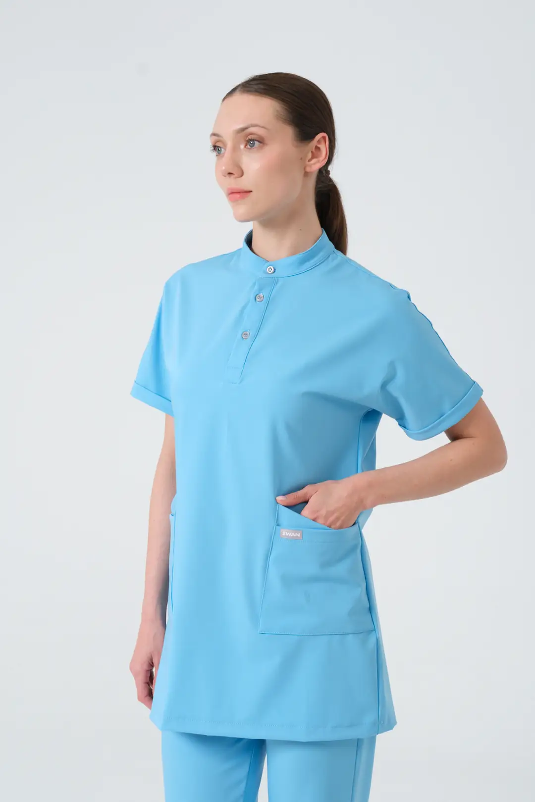 ALASKA BLUE - DOKTOR & DİŞ HEİKİMİ TESETTÜR ÜST ÜNİFORMA (ELIT) - 3