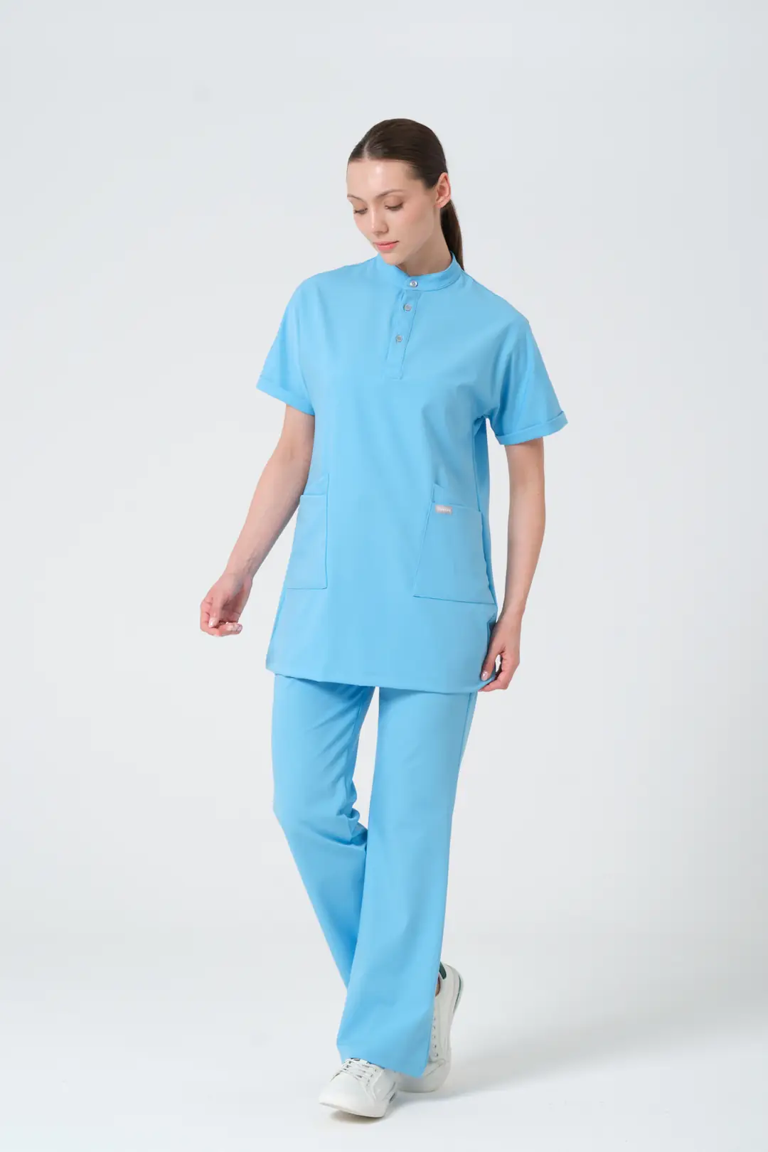 ALASKA BLUE - DOKTOR & DİŞ HEKİMİ  İSPANYOL PAÇA ÜNİFORMA ALT ( ELITE) - 3