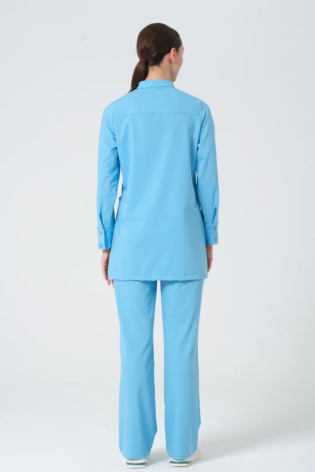 ALASKA BLUE - DOKTOR & DİŞ HEKİMİ  İSPANYOL PAÇA ÜNİFORMA ALT ( ELITE) - 4