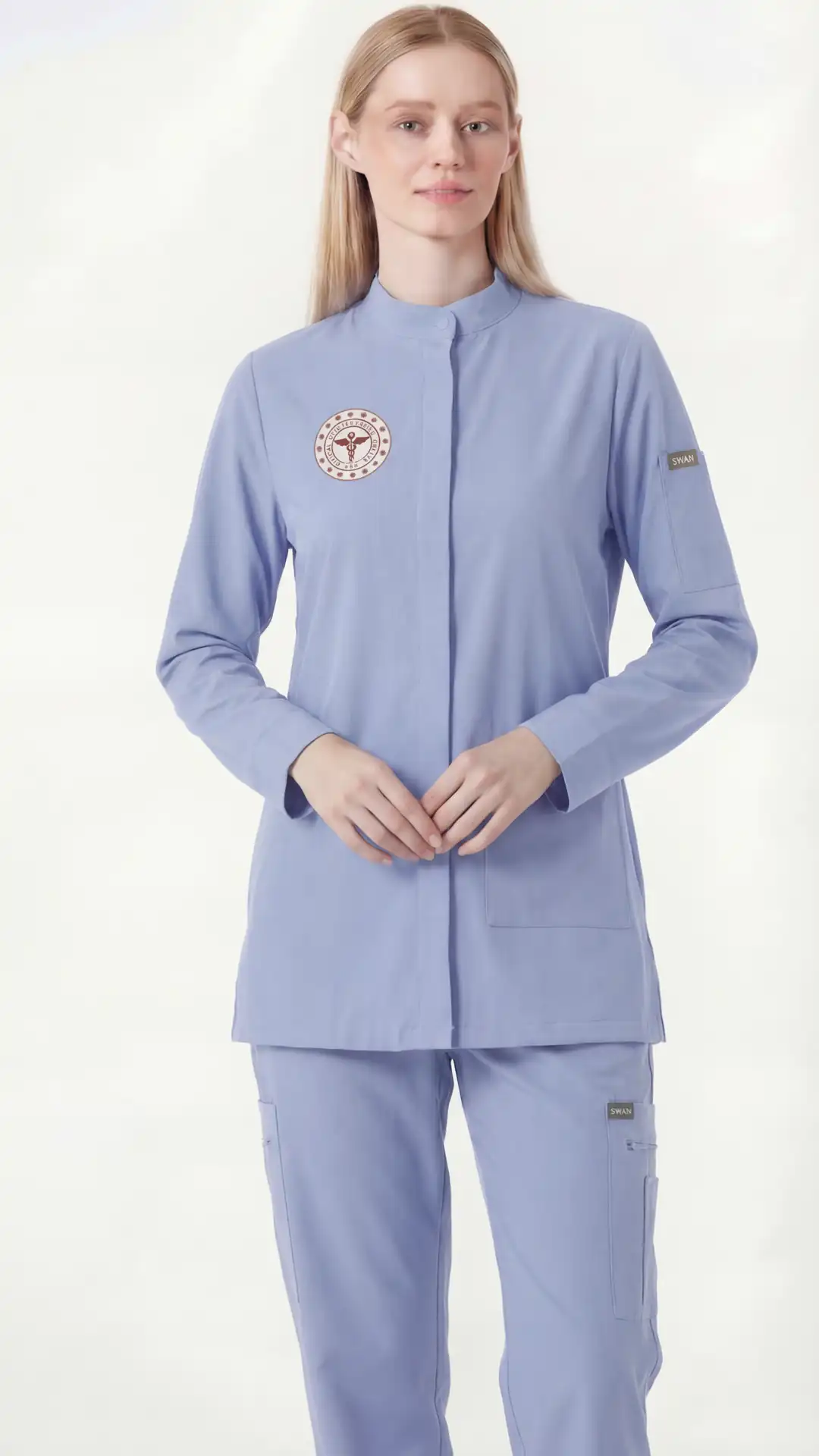 ALASKA BLUE -  DOKTOR & DİŞ HEKİMİ ÜNİFORMA TAKIM (UZUN KOL)