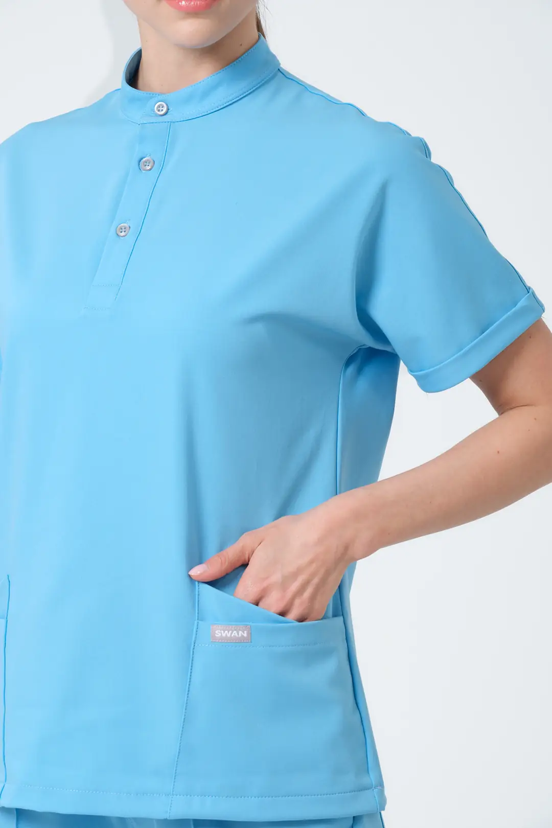 ALASKA BLUE - DOKTOR & DİŞ HEKİMİ ÜST ÜNİFORMA ( ELIT) - 5