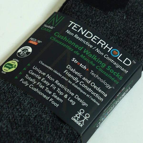 Alfie Minderli Diyabet Ve Ödem Dostu Günlük/yürüyüş Çorabı Siyah - 3