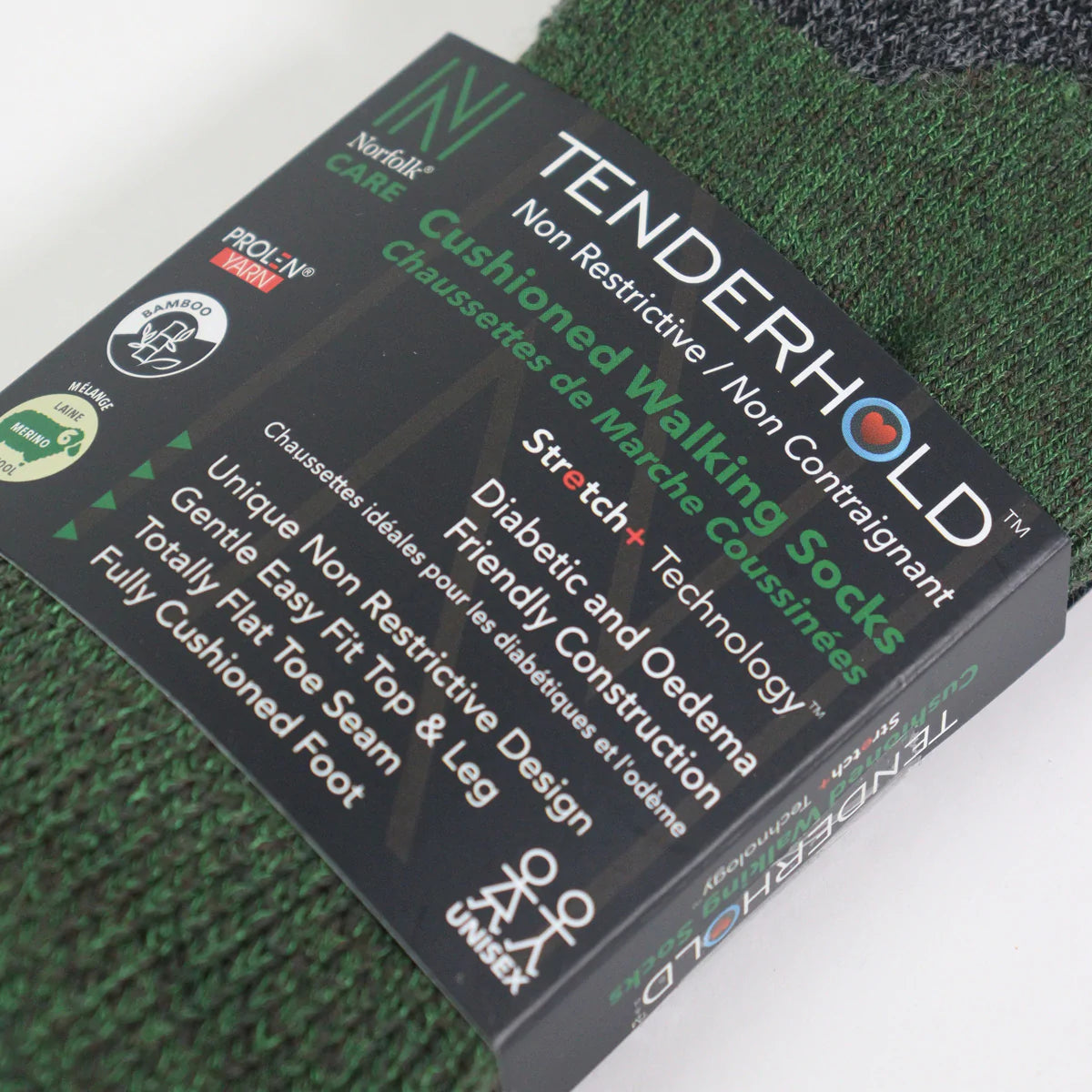 Alfie Minderli Diyabet Ve Ödem Dostu Günlük/yürüyüş Çorabı Yeşil - 3