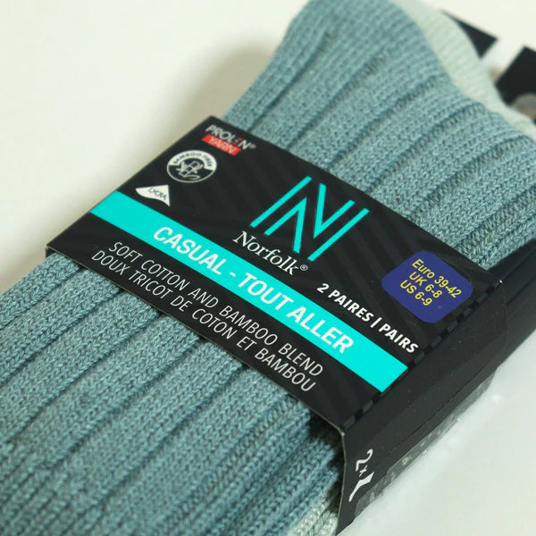 Amsterdam Bambu ve Pamuk Yumuşak Günlük Çorap 2'li Paket Mint - 3