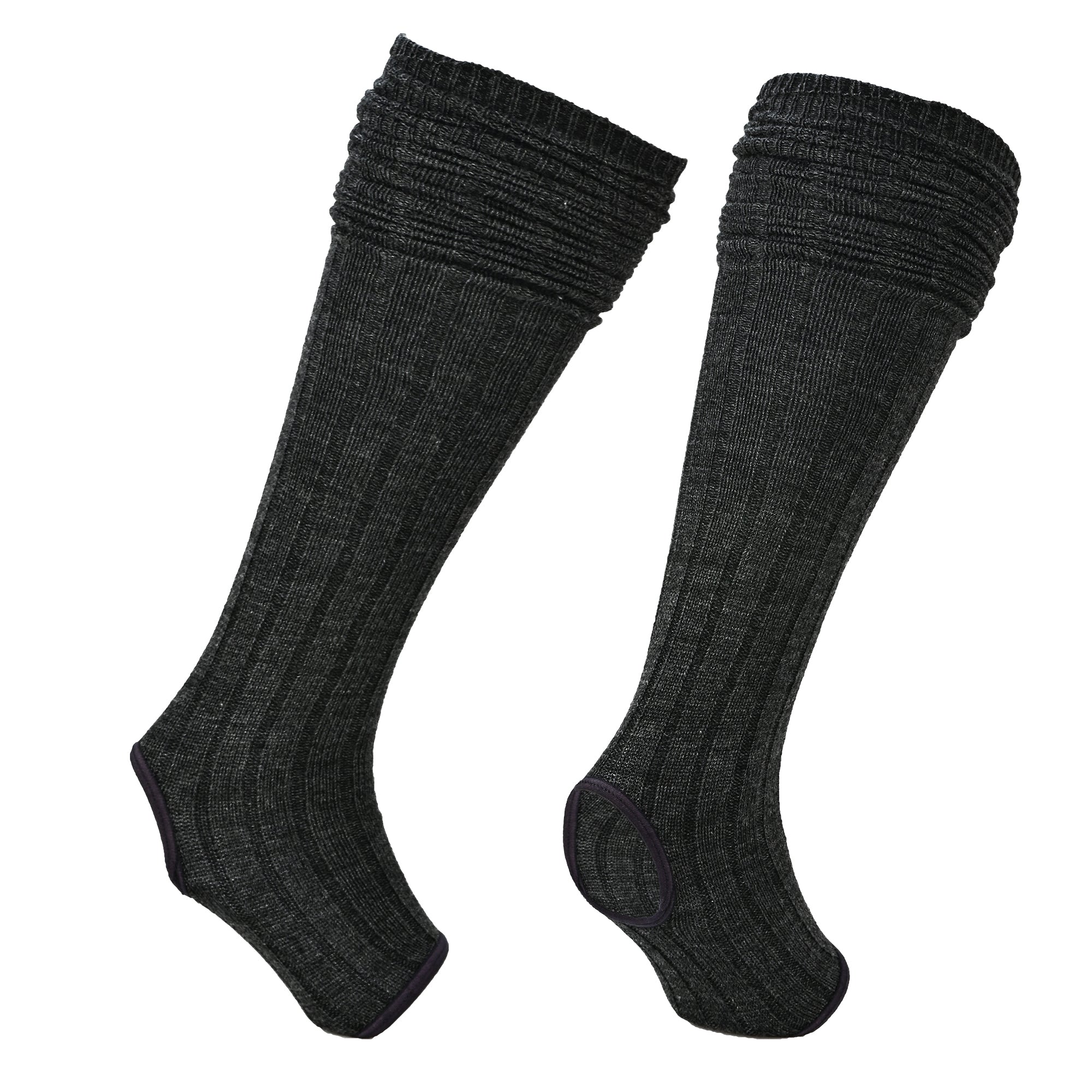 Amy Diz Üstü Yoga ve Pilates Çorabı Antrasit - 4