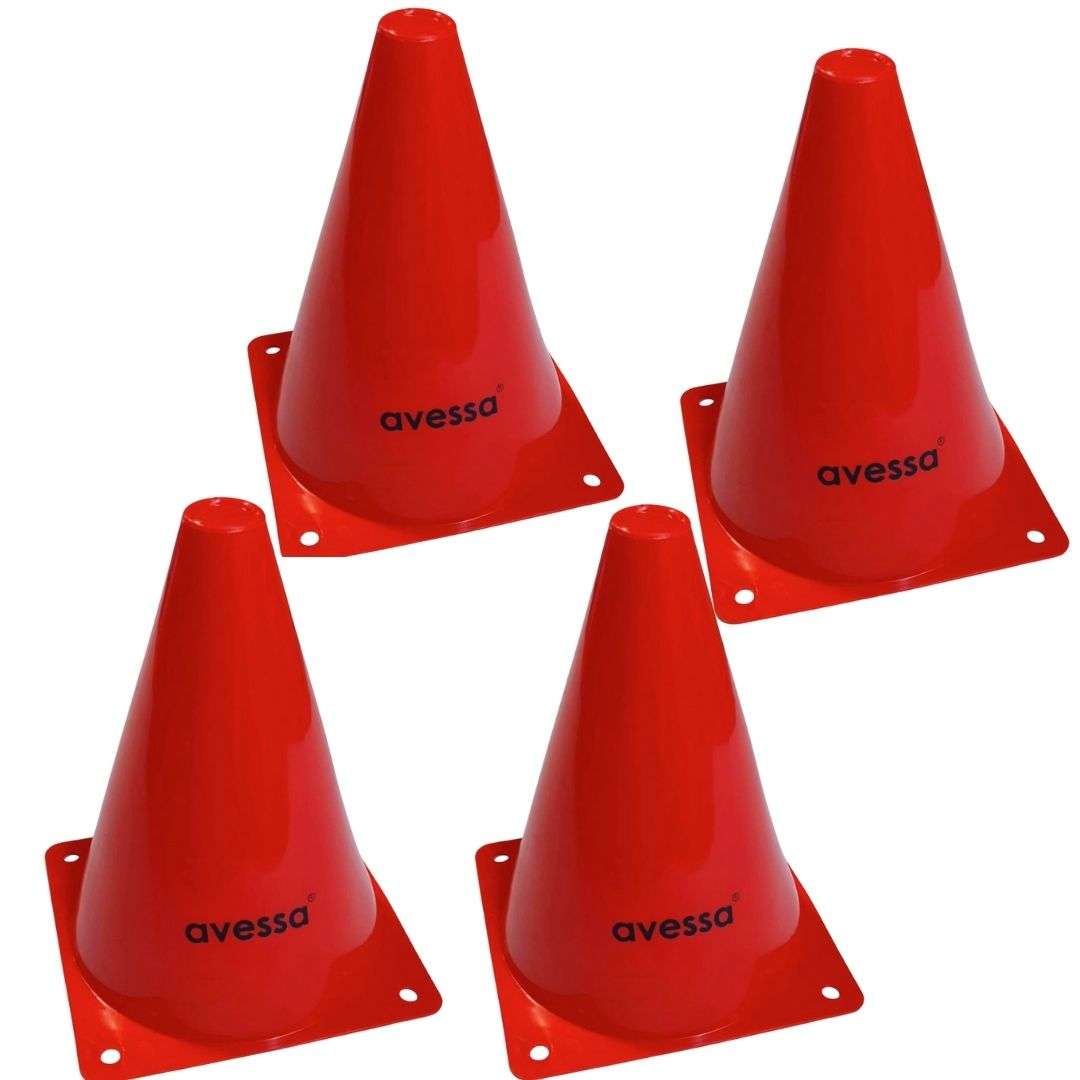 Antrenman Huni 18 cm 4'lü Set Kırmızı