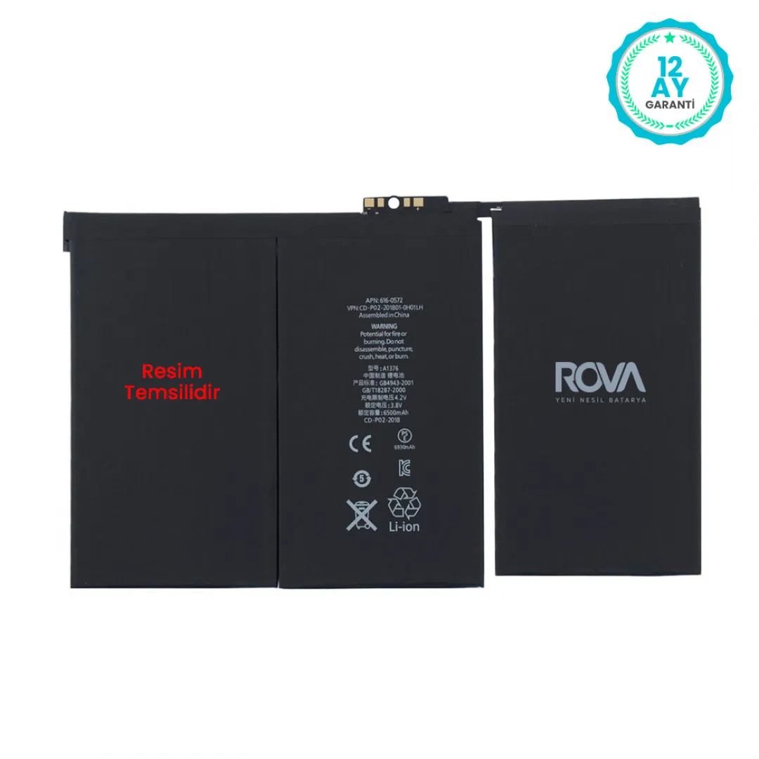 Rova iPad Air 2 Batarya Pil - 2