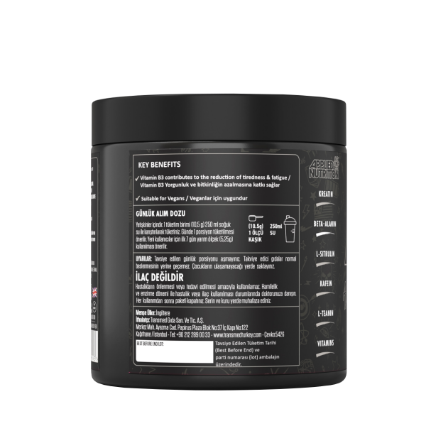 Applied ABE Pre Workout Yeşil Elma 315 gr - 3