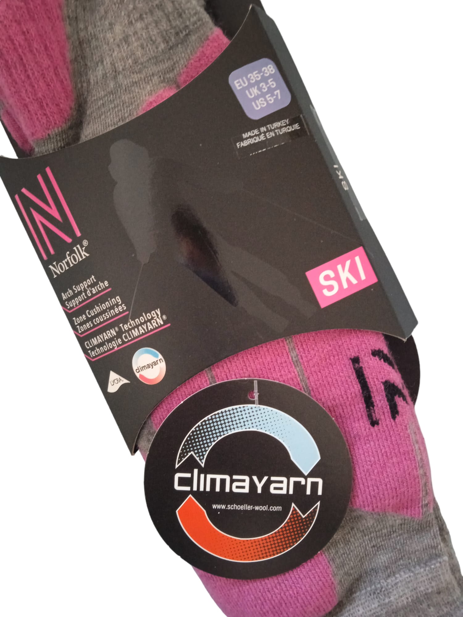 Aspen Termal Kayak ve Snowboard Çorabı Pembe - 3