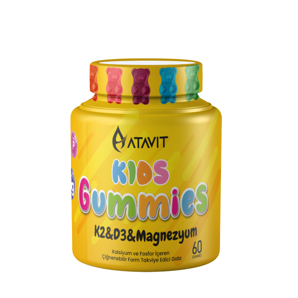 Atavit Kids K2D3 Magnezyum Gummies  60 Adet