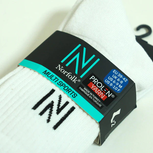 Barkley Yastıklamalı Pamuklu Günlük Spor Çorap 2'li Paket Beyaz - 3