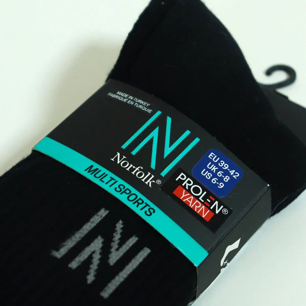 Barkley Yastıklamalı Pamuklu Günlük Spor Çorap 2'li Paket Siyah - 3