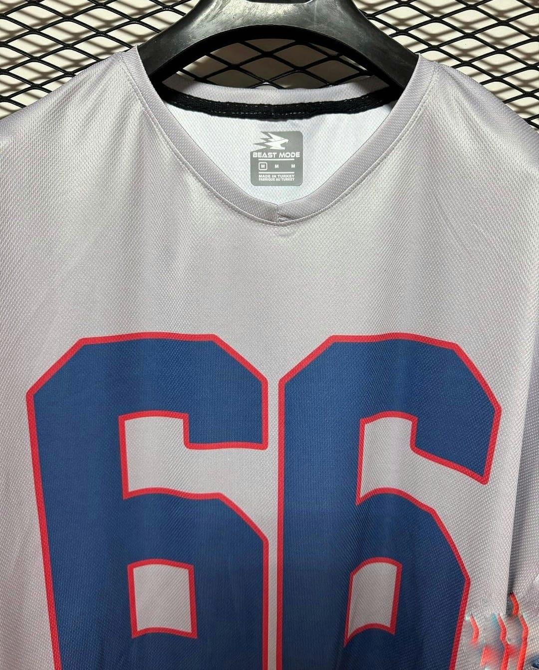 Beast Mode Oversize T-Shirt  Basic Model 66 Numara Baskılı - 3