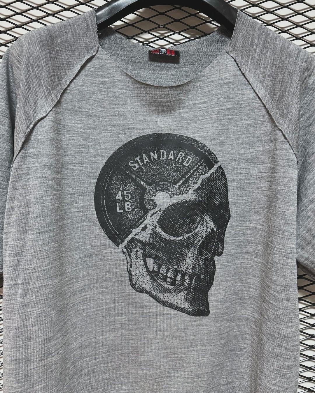 Beast Mode T-Shirt Reglan Kol Oversize Koyu Gri Kuru Kafa Baskılı - 3
