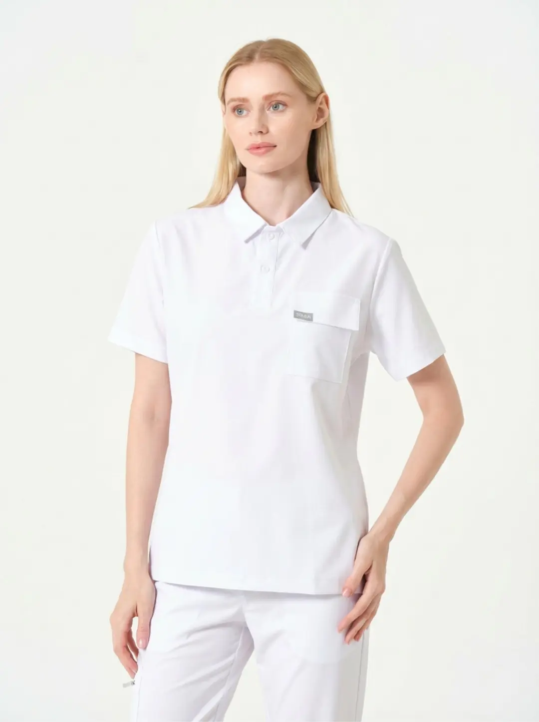 BIANCA - BEYAZ KADIN ÜST ÜNİFORMA