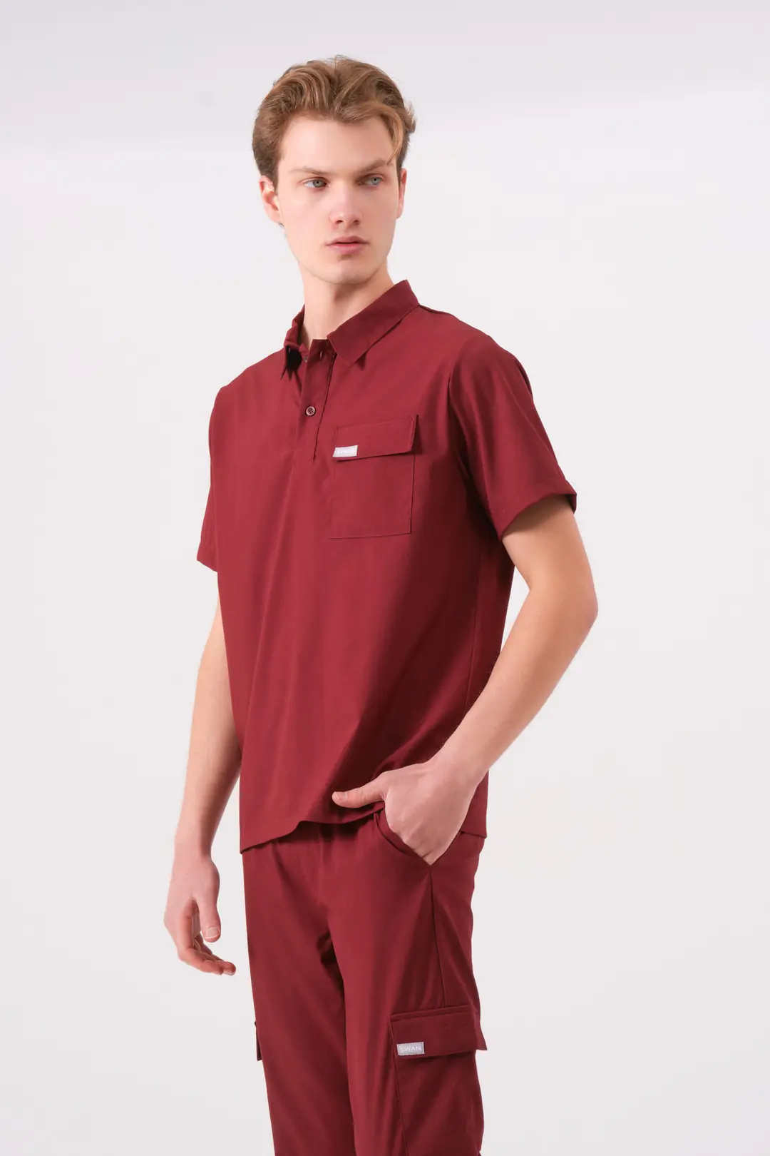 BIANCA - BORDO ERKEK ÜST ÜNİFORMA