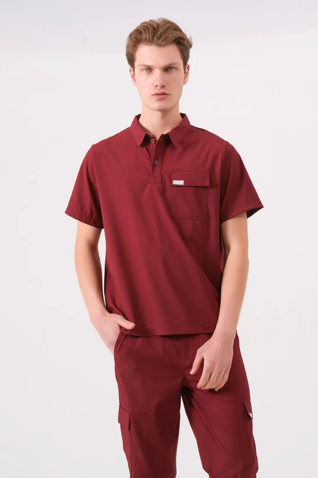 BIANCA - BORDO ERKEK ÜST ÜNİFORMA - 3