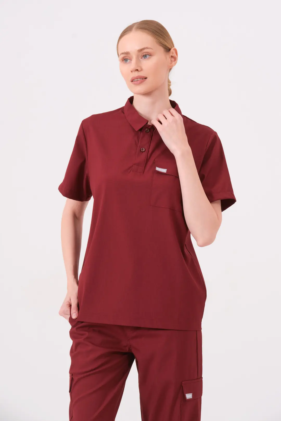 BIANCA - BORDO KADIN ÜST ÜNİFORMA - 3