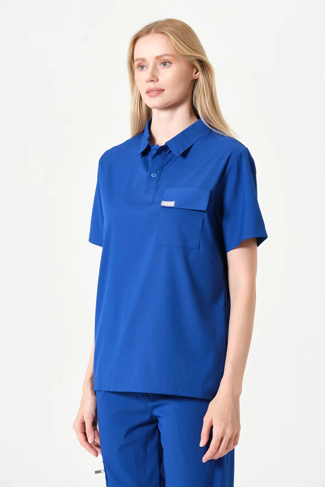 BIANCA - SAKS MAVİSİ KADIN ÜST ÜNİFORMA - 3