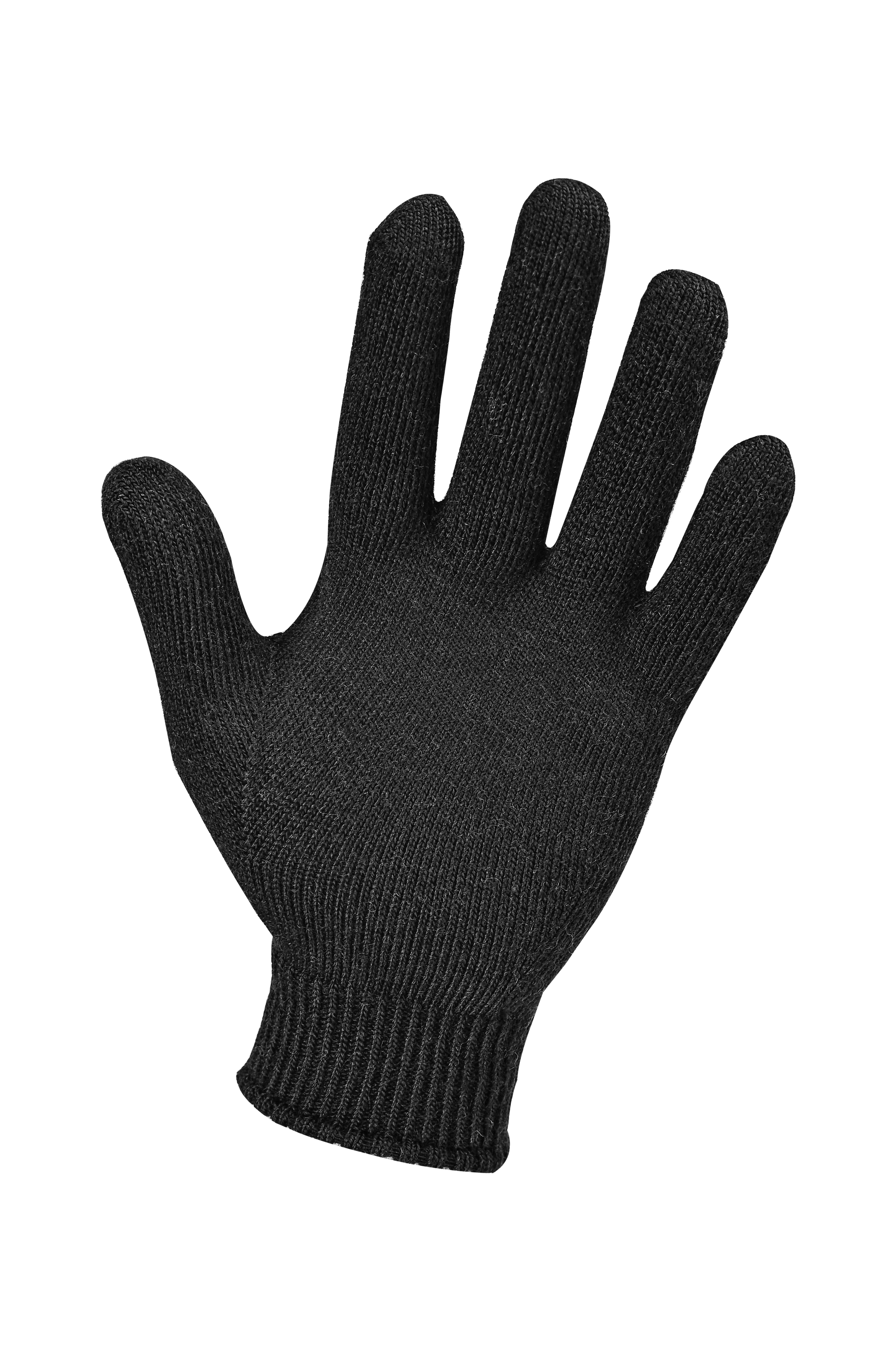 BIBURY %70 Merino Yünlü Eldiven Siyah - 4