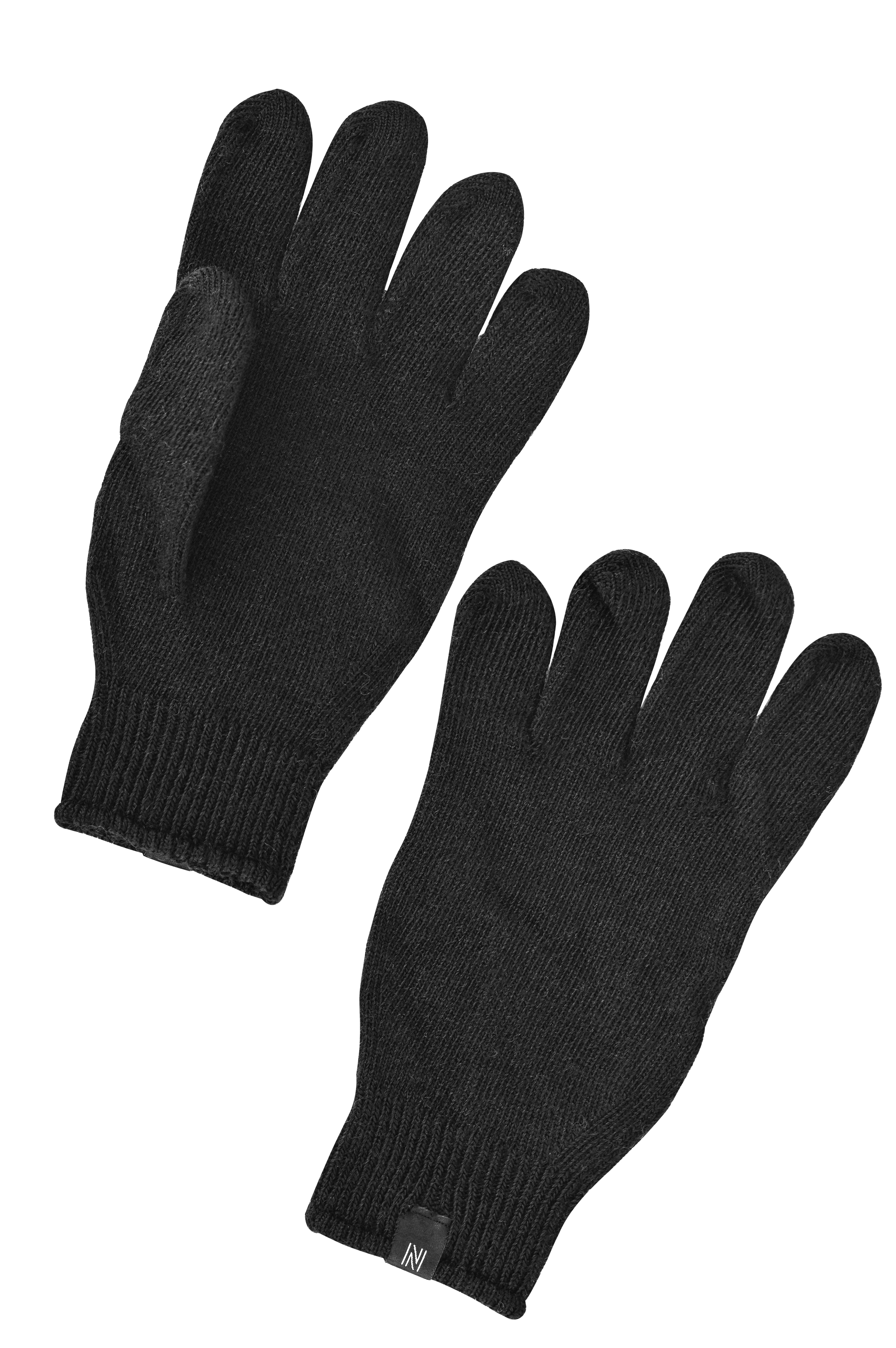 BIBURY %70 Merino Yünlü Eldiven Siyah - 6