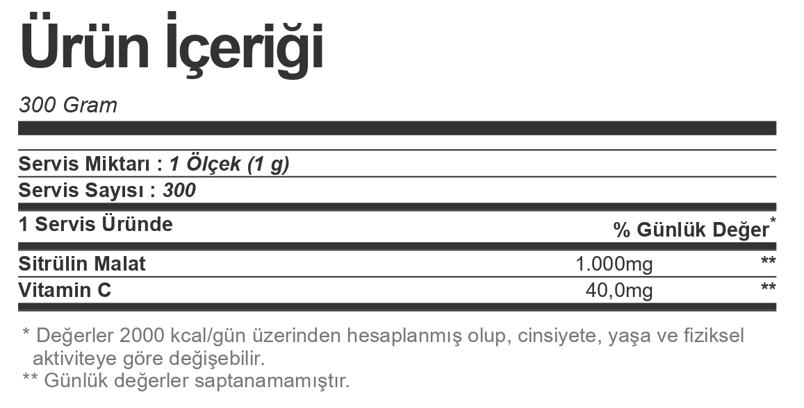 BigJoy Citruline Malate 300 gr Aromasız - 2