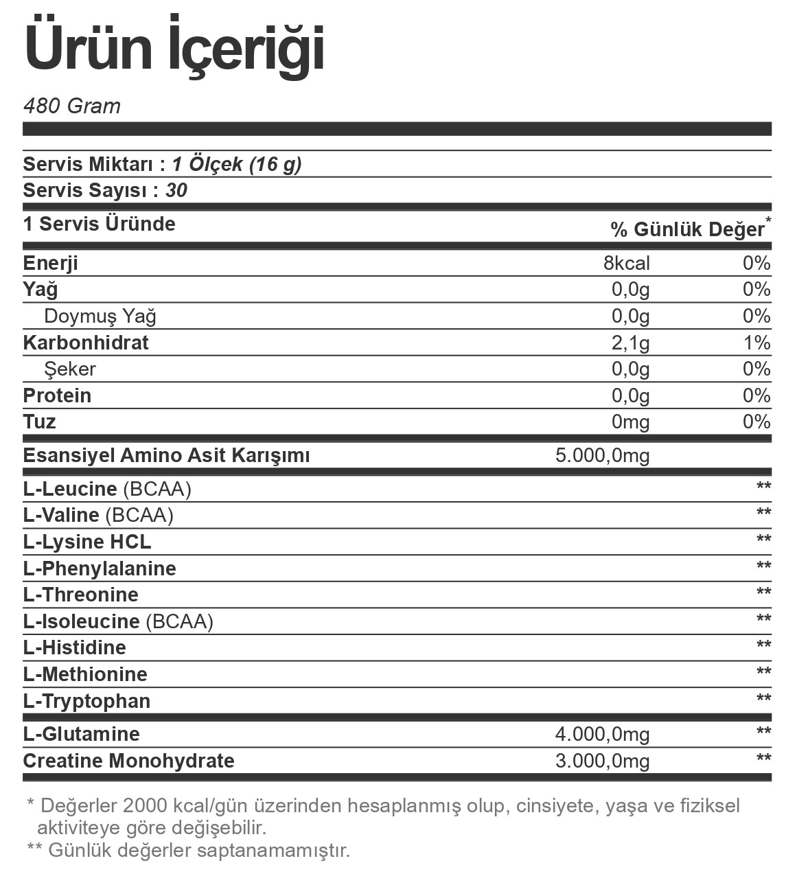 Bigjoy EAA+Glutamine+Creatine 480 gr - 2