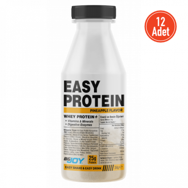 Bigjoy Easy Protein Ananas 35 gr x  35 gr*12 Adet