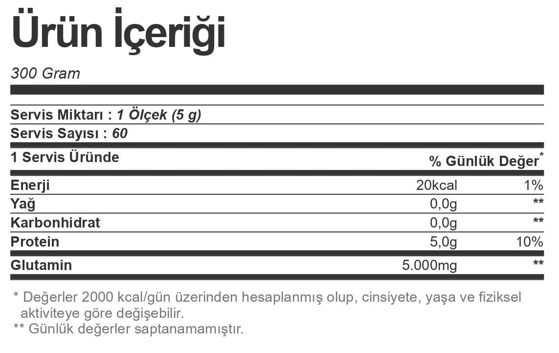 Bigjoy Glutabig %100 Glutamine Powder 300 gr - 2