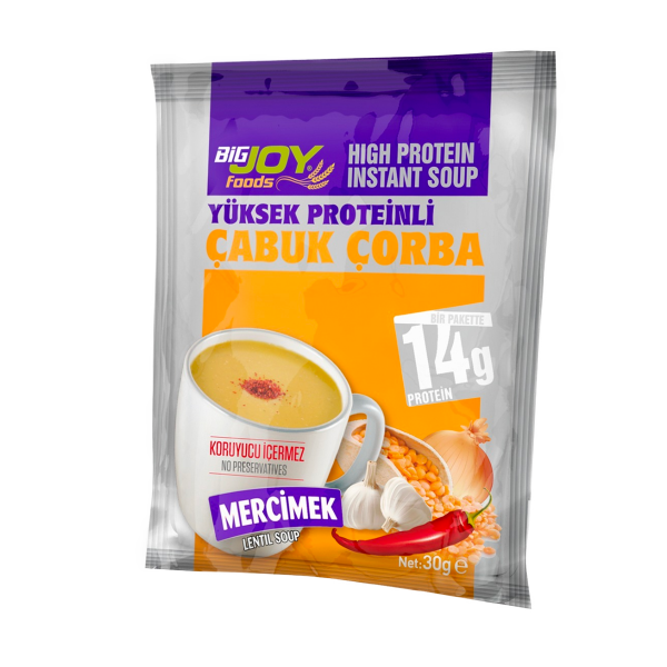 BigJoy Proteinli Çabuk Çorba 30 Gr Mercimek 1 Adet