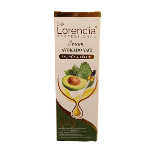 Bio Lorencia Saç, Yüz ve Vücut Serum Avokado Yağı  100 Ml