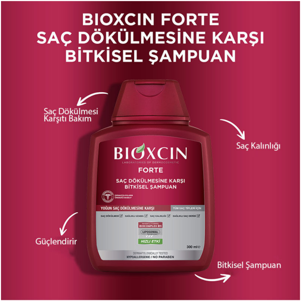 Bioxcin Forte Saç Dökülmesine Karşı Bakım Şampuanı 300 ml - 3 Al 2 Öde - 3