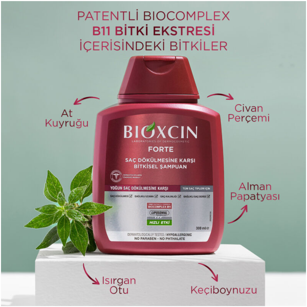 Bioxcin Forte Saç Dökülmesine Karşı Bakım Şampuanı 300 ml - 3 Al 2 Öde - 4