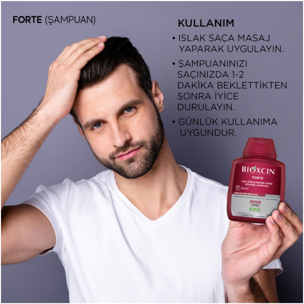 Bioxcin Forte Saç Dökülmesine Karşı Bakım Şampuanı 300 ml - 3 Al 2 Öde - 5