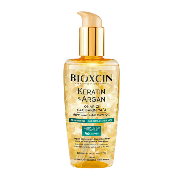 Bioxcin Keratin ve Argan Onarıcı Saç Bakım Yağı  150 ml