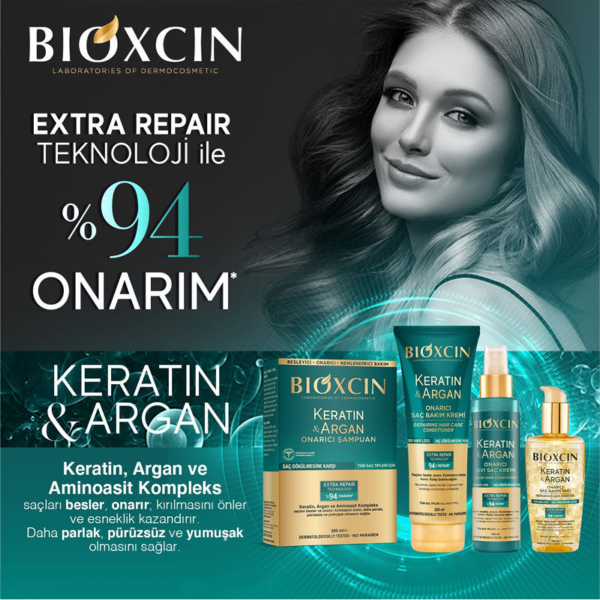 Bioxcin Keratin ve Argan Onarıcı Şampuan 300 ml - 3 Al 2 Öde - 3