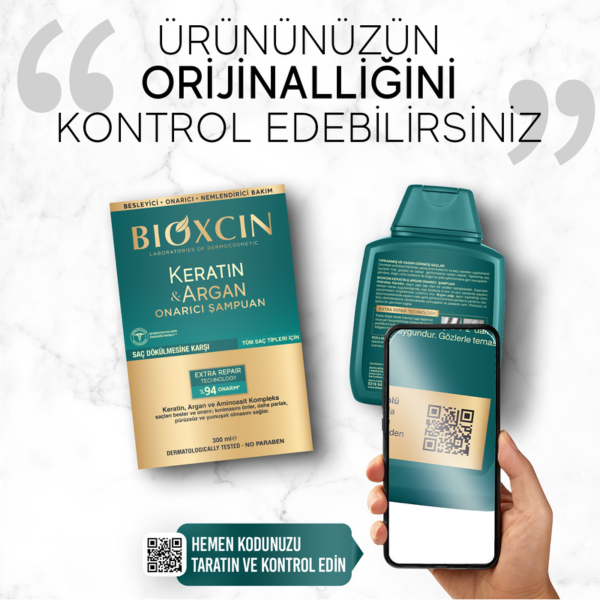 Bioxcin Keratin ve Argan Onarıcı Şampuan 300 ml - 3 Al 2 Öde - 6